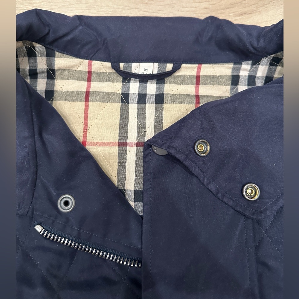 Men’s Authentic Burberry Button Down Quilted Coat… - image 2